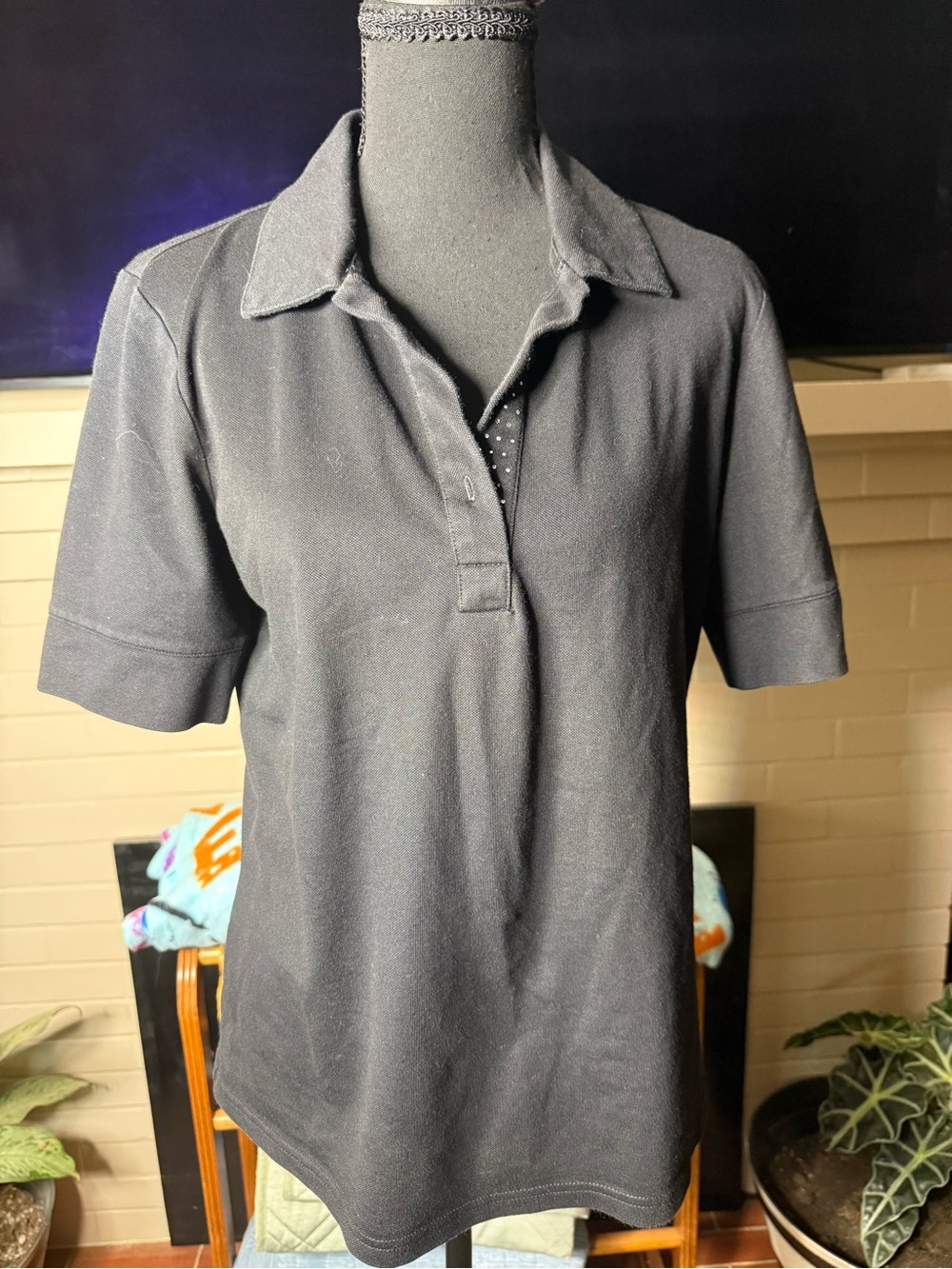 Izod Women's Black Polo Shirt